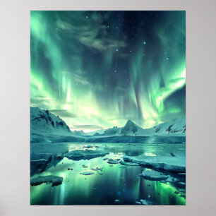 Poster Uma adorável Aurora Boreal