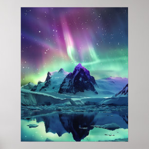 Poster Uma adorável Aurora Boreal