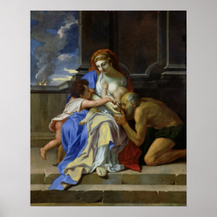 Pôster Uma alegoria da caridade, c.1642-48
