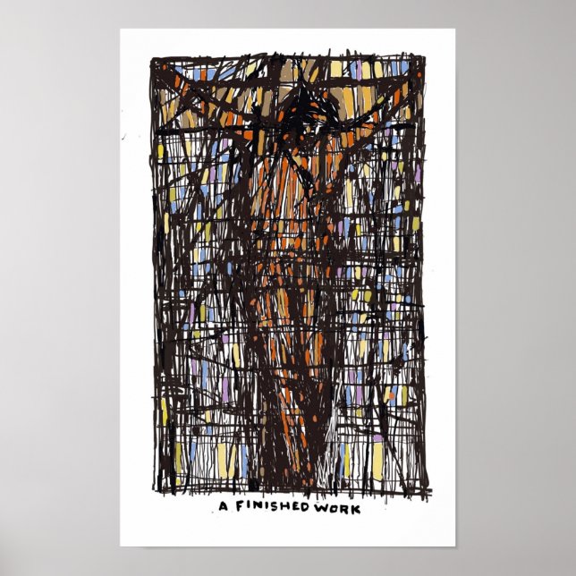 Poster Uma Arte de Muro de Trabalho Concluída (Frente)