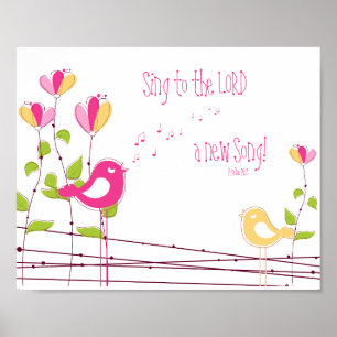 Pôster Uma arte nova da parede do berçário do 96:1 do