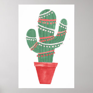Poster Uma Árvore de Natal Muito Cactus
