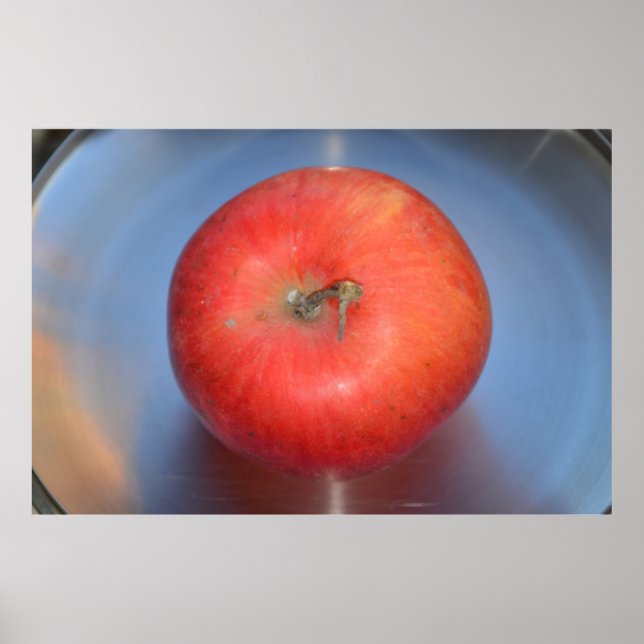 Pôster uma bandeja de maçã (Frente)
