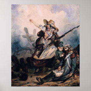 Pôster Uma barricada em 1830, 1834