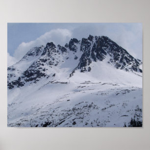 Poster Uma bela cena da montanha no Alaska!