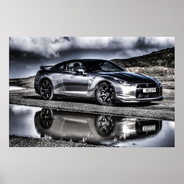 Poster Uma bela imagem de um belo pedaço de motor (Frente)