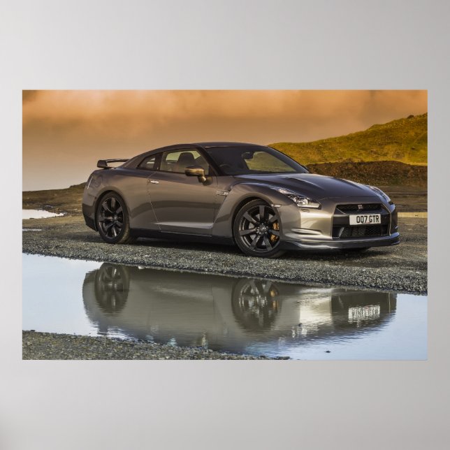 Poster Uma bela imagem de um belo pedaço de motor (Frente)