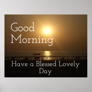 Poster Uma boa manhã muito feliz no Fazer