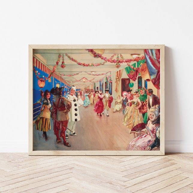 Poster Uma Bola Mascarada numa Embarcação | Victor Gabrie (Criador carregado)