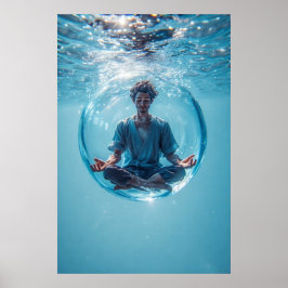 Poster Uma bolha para seus pensamentos