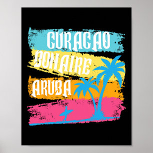 Poster Uma Bonaire Curaçao Férias Ilhas Caribenhas Sou