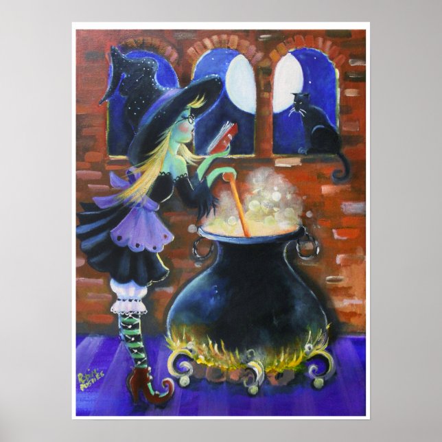 Poster Uma bruxa festiva (Frente)