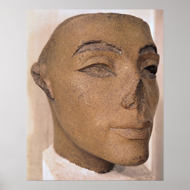 Poster Uma cabeça real, possivelmente de Nefertiti, (Frente)