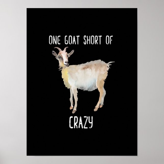 Poster Uma Cabra Sem Cabra Louca (Frente)