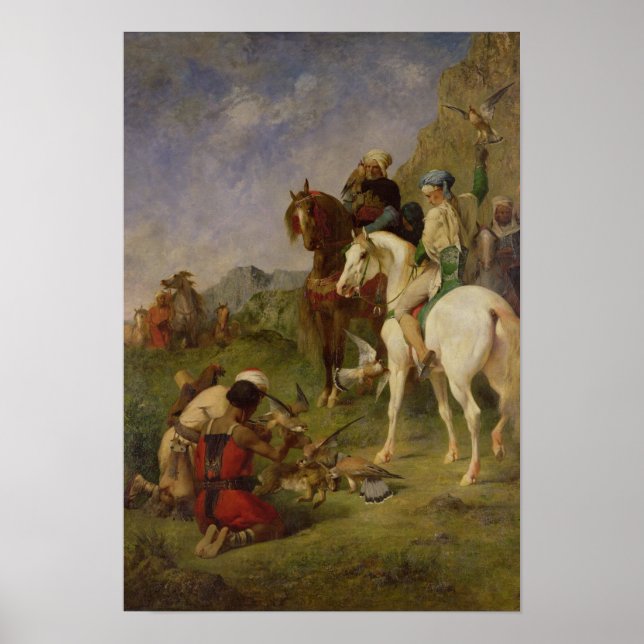Poster Uma Caça Falcão na Argélia (Frente)