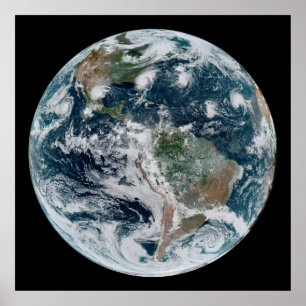 Poster Uma Cadeia De Ciclones Tropicais