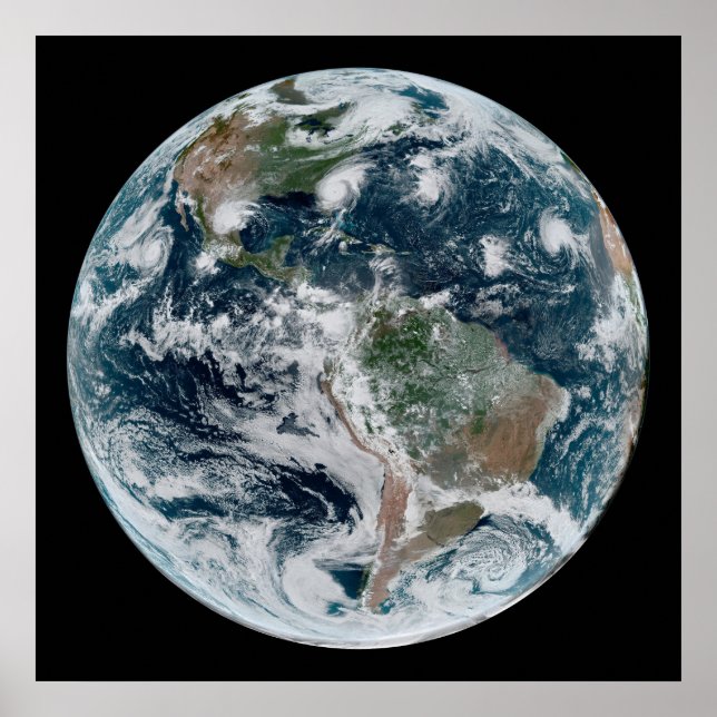 Poster Uma Cadeia De Ciclones Tropicais (Frente)