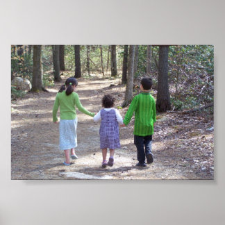 Pôster Uma caminhada na floresta