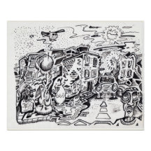 Uma caminhada noturna para casa poster brilhante