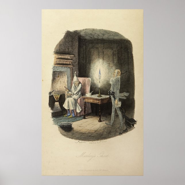 Pôster Uma canção de Natal: Fantasma de Marley (Frente)