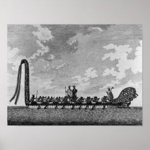 Poster Uma Canoa de Guerra da Nova Zelândia