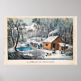 Pôster Uma casa na selva, Currier & Ives