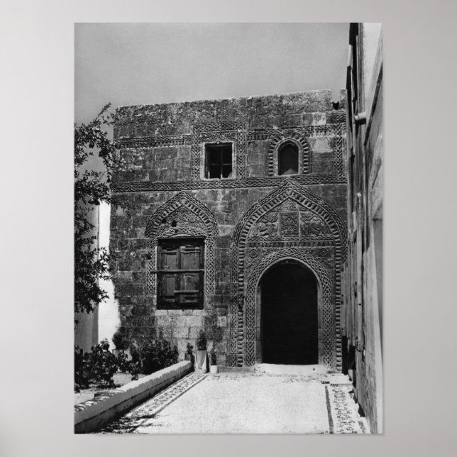 Poster Uma casa velha em Lindos, Rhodes (Frente)