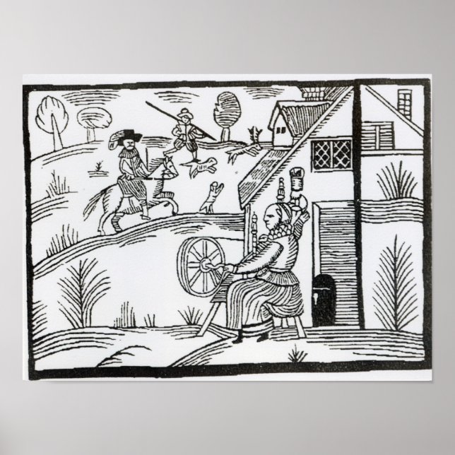 Poster Uma cena country com uma mulher girando (Frente)