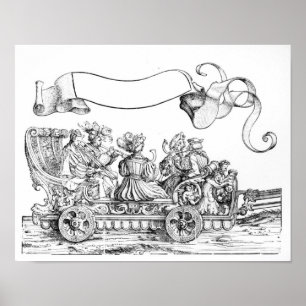 Poster Uma cena da procissão triunfal de Maximilian