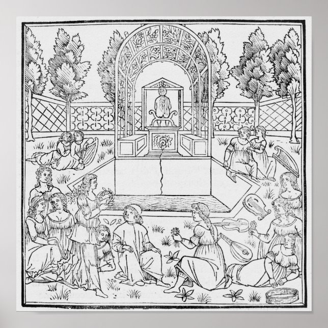 Poster Uma cena do Decameron (Frente)