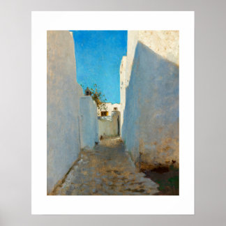 Poster Uma cena na rua marroquina (cerca de 1879-1880)