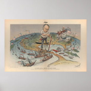 Poster Uma coisa começada bem é o vencedor 1899 feito