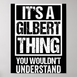Poster Uma coisa de gilbert não entenderia sobrenome nome