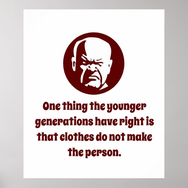 Poster Uma coisa que as gerações mais jovens têm razão -  (Frente)