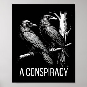 Poster Uma Conspiração Da Academia Ravens Gothic Raven Da