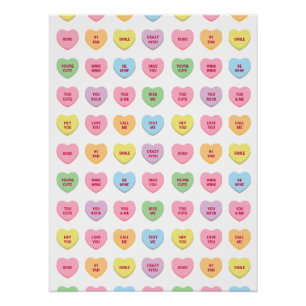 Pôster Uma conversa bem engraçada e personalizada, doces,