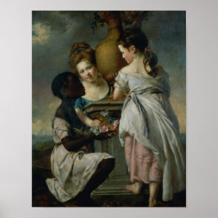 Pôster Uma conversação entre meninas, ou duas meninas