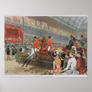 Poster Uma corrida de cavalos, 1886