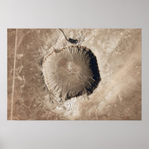 Pôster Uma cratera do impacto do meteorito