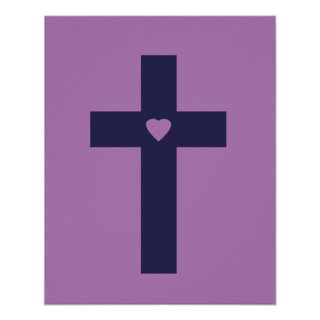 Pôster Uma cruz com coração (Frente)