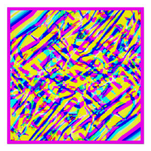 Pôster Uma Deliciosa Arte Padrão Colorida