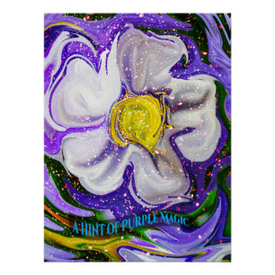 Pôster Uma dica de magia roxa - Energia da flor