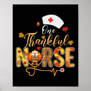 Poster Uma enfermeira agradecida Autumn Fall Turkey Enfer