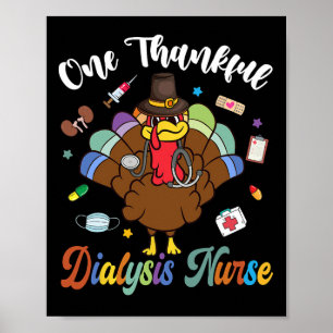 Poster Uma enfermeira de diálise agradecida Turquia Feliz