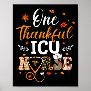 Poster Uma Enfermeira Icu Agradável Graças A Enfermagem E
