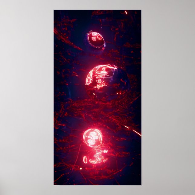 Poster Uma Esfera Vermelha 56 - I.A. (Frente)