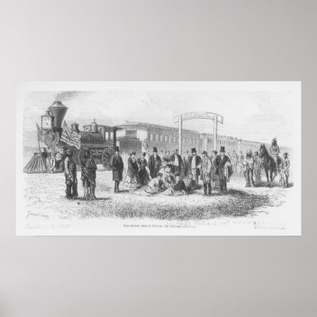 Pôster Uma estação na Pradaria: O 100º Meridiano (Frente)