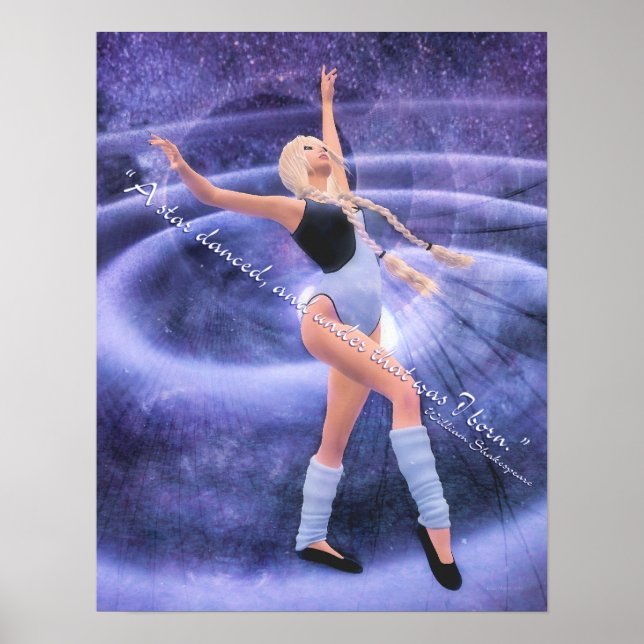 Poster Uma Estrela Dançada (Frente)