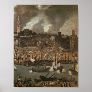 Pôster Uma expedição que expor de Sevilha para