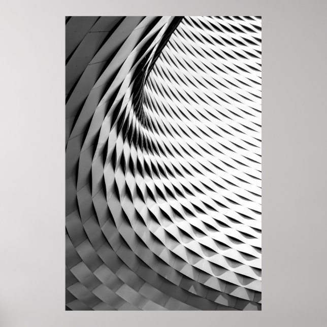 POSTER UMA FÁBRICA CURVA COBERTA EM TRABALHO DE LATERAL B (Frente)